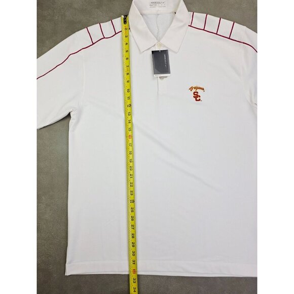 Nike Golf Fit Dry Size XL Men USC Trojans Embroidered Logo Short Sleeve Polo NWT - Picture 10 of 10